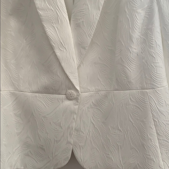 Kasper One Button Leaf Jacquard Blazer - Picture 3 of 9